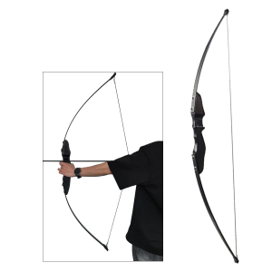 Black Straight-Bow Hunting Bow