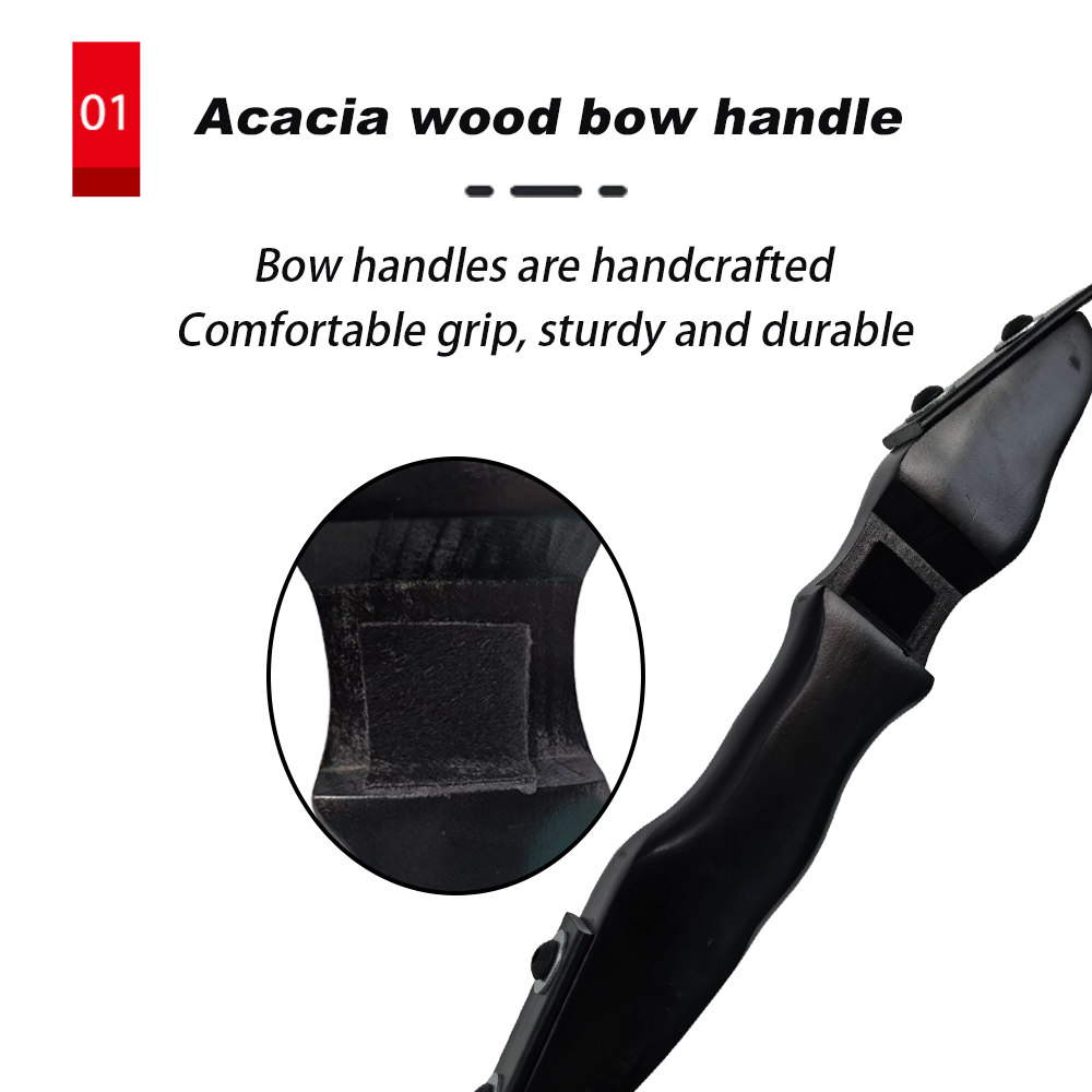Black Straight-Bow Hunting Bow - 图片 6
