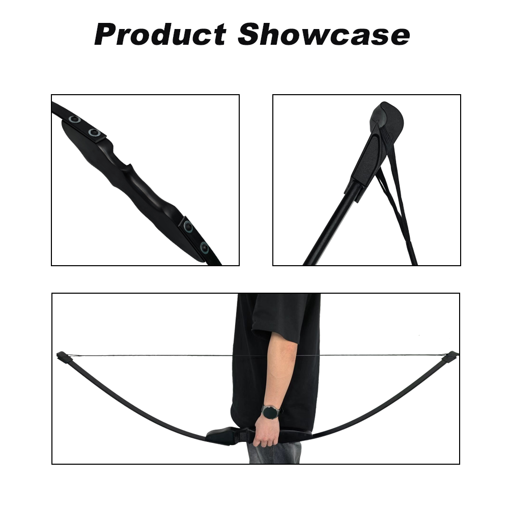 Black Straight-Bow Hunting Bow - 图片 2